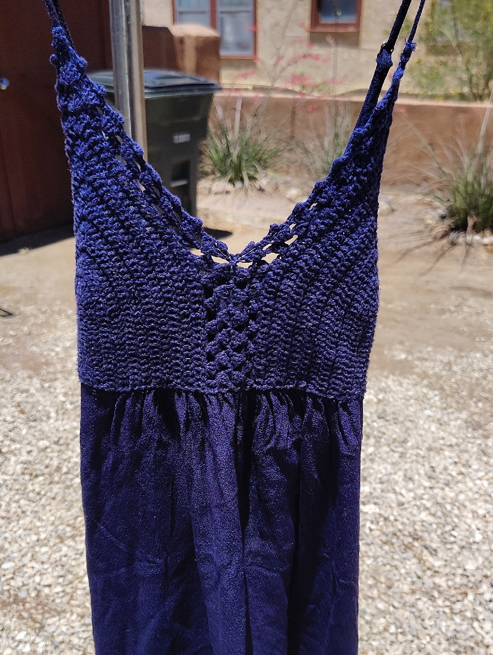 Crochet Detail Dress Size S